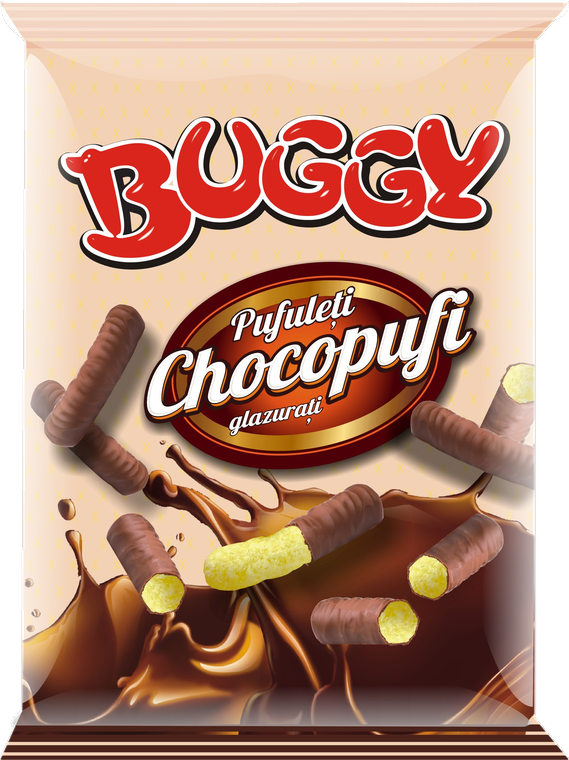Pufuleti cu glazura de cacao 40G
