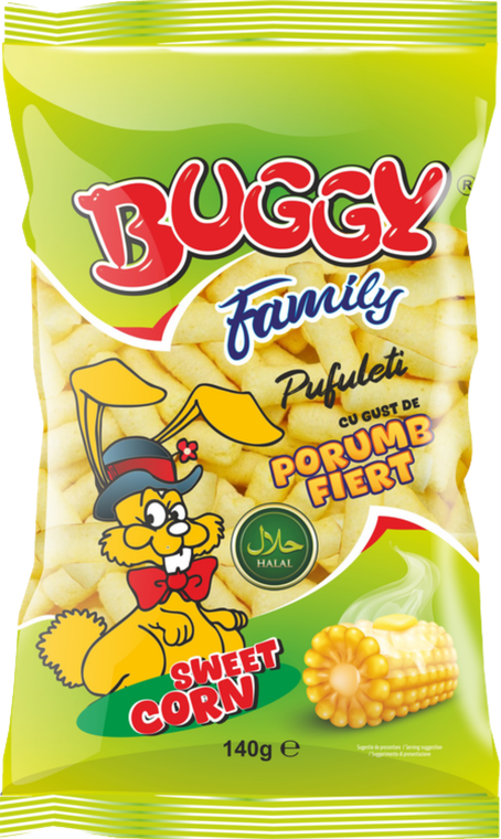Pufuleti Family cu gust de Porumb fiert 140G